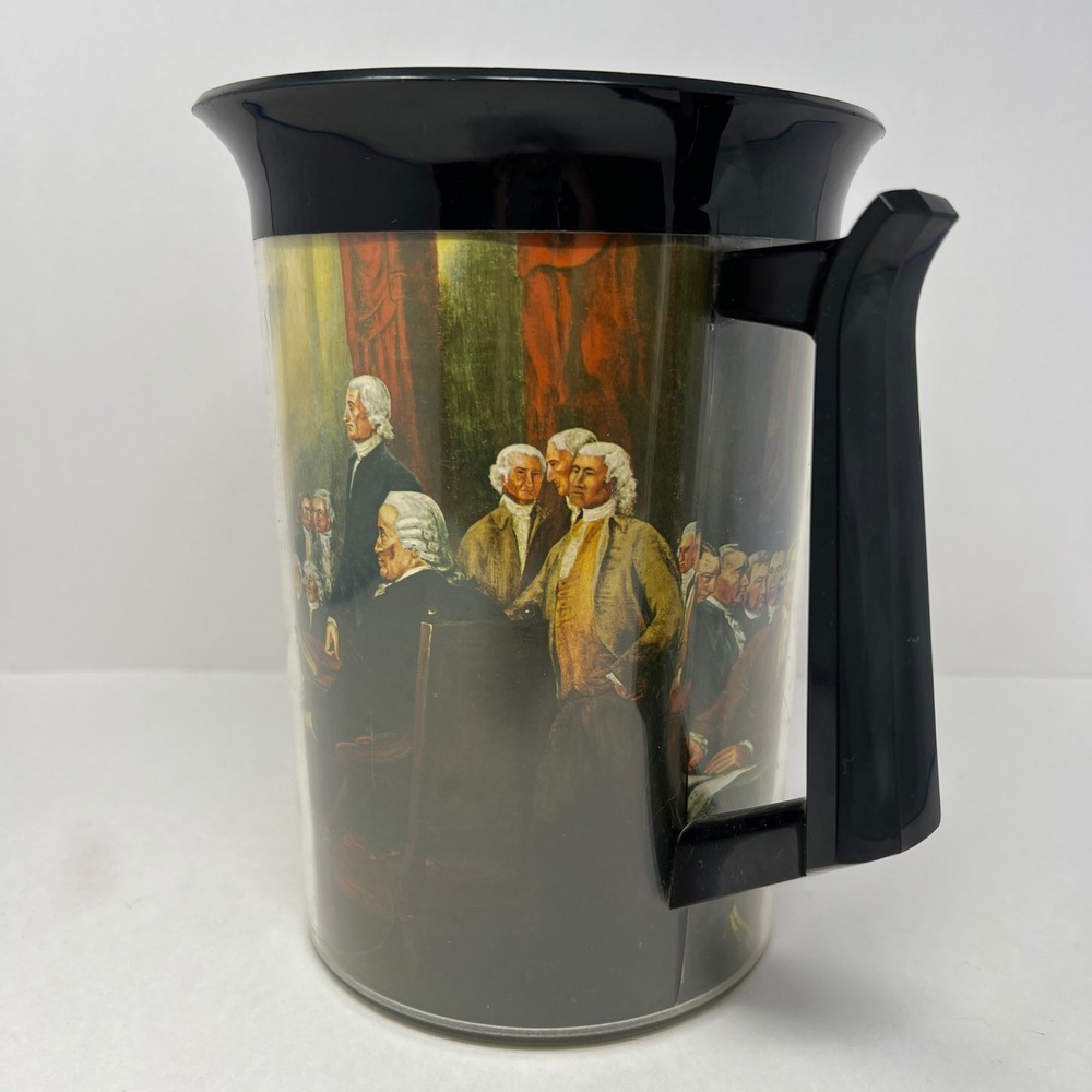 Thermo Serv Pitcher Black Declaration of Independence Vintage Insulated